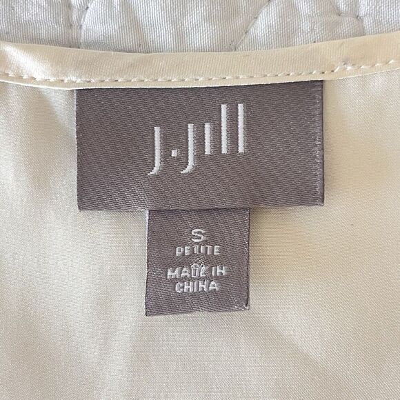 2 J. Jill W Camisole Small Silk Champagne/Beige Capsule Layer Career Shell - Picture 7 of 8